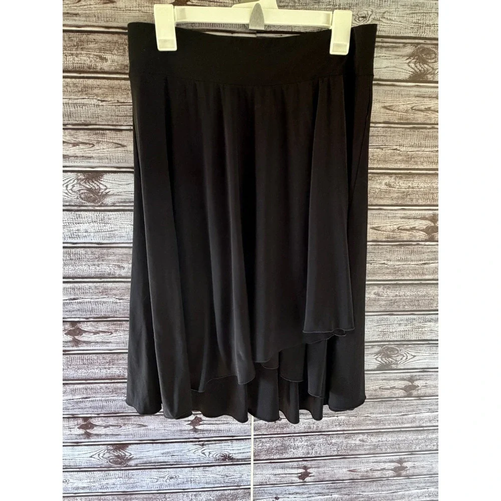 Motherhood Maternity Women's Pull-On Skirt Size M Black Stretch Waist